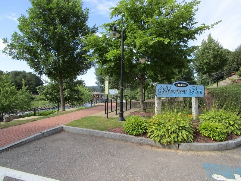 The Town of Tilton Marker at Riverfront Park image. Click for full size.