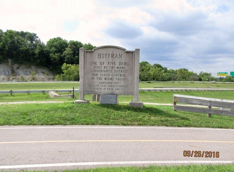 Huffman Dam Marker image. Click for full size.