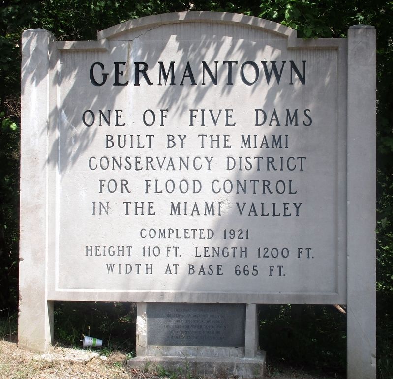 Germantown Dam Marker image. Click for full size.