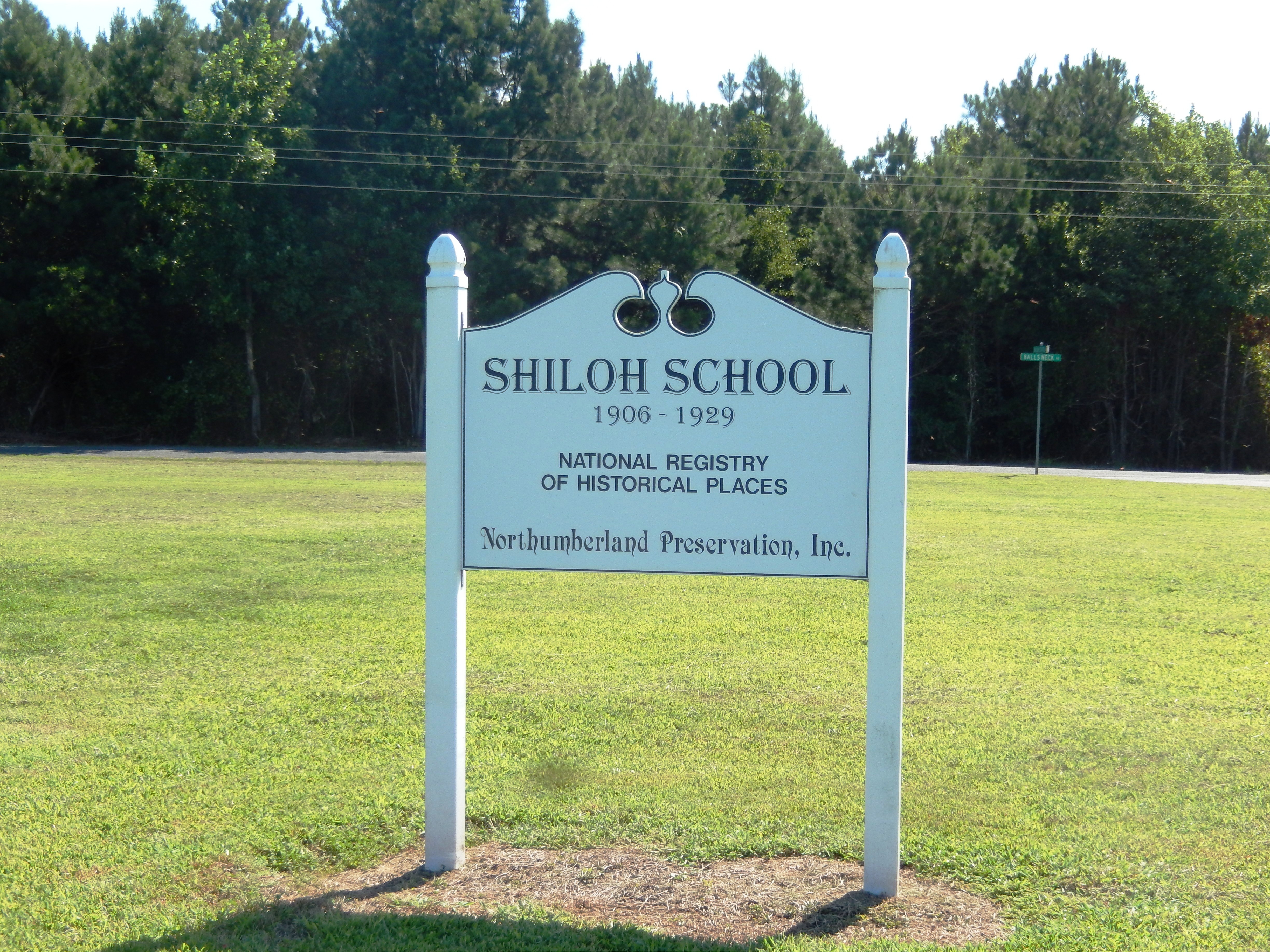 Shiloh School Marker