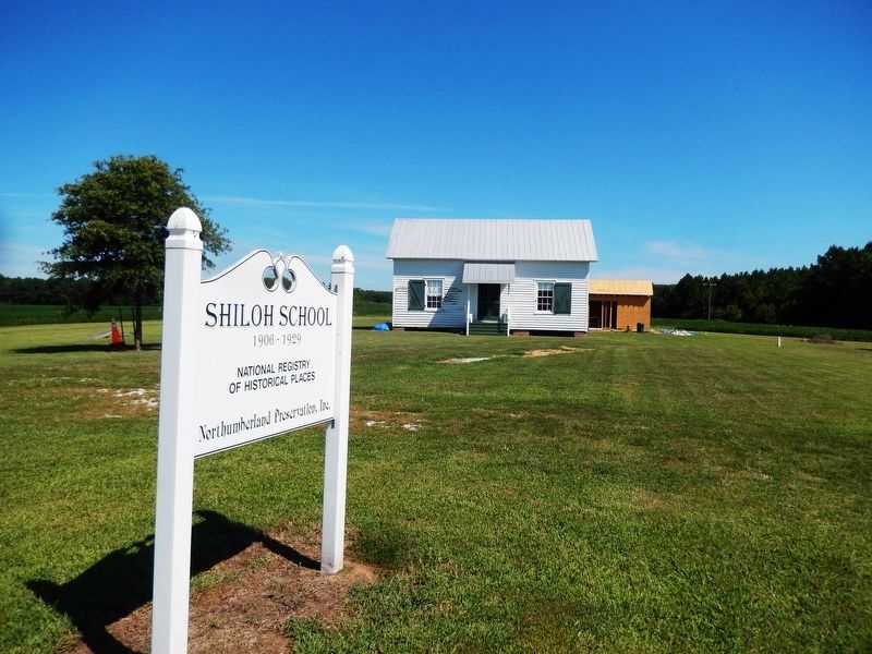 Shiloh School Marker image. Click for full size.
