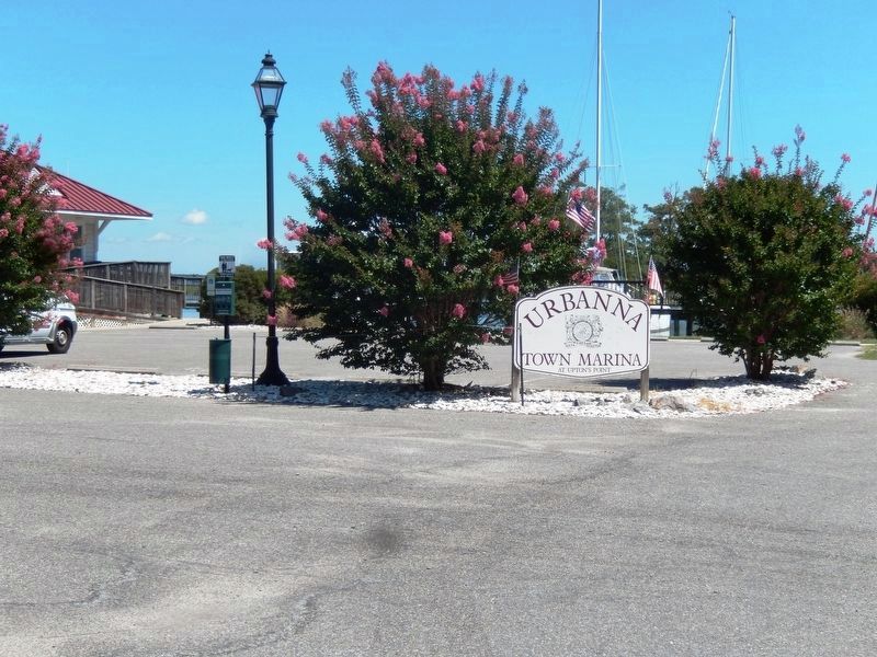 Sign at the entrance to the Urbana Town Marina. Click for full size. Sign at the entrance to the Urbana Town Marina image. Click for full size.