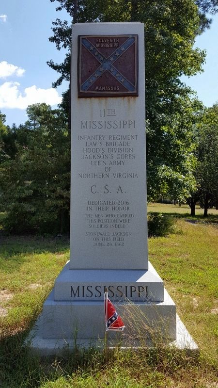11th Mississippi Monument (front) image. Click for full size.