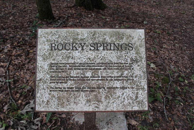 Old Rocky Springs Marker image. Click for full size.