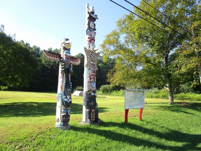 Williams Township Totem Poles Marker image. Click for full size.