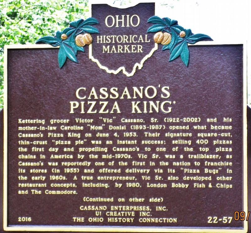 Cassano’s Pizza King Marker image. Click for full size.