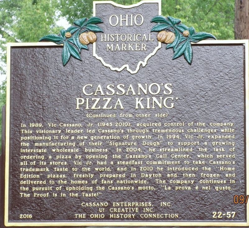 Cassanos Pizza King Marker image. Click for full size.