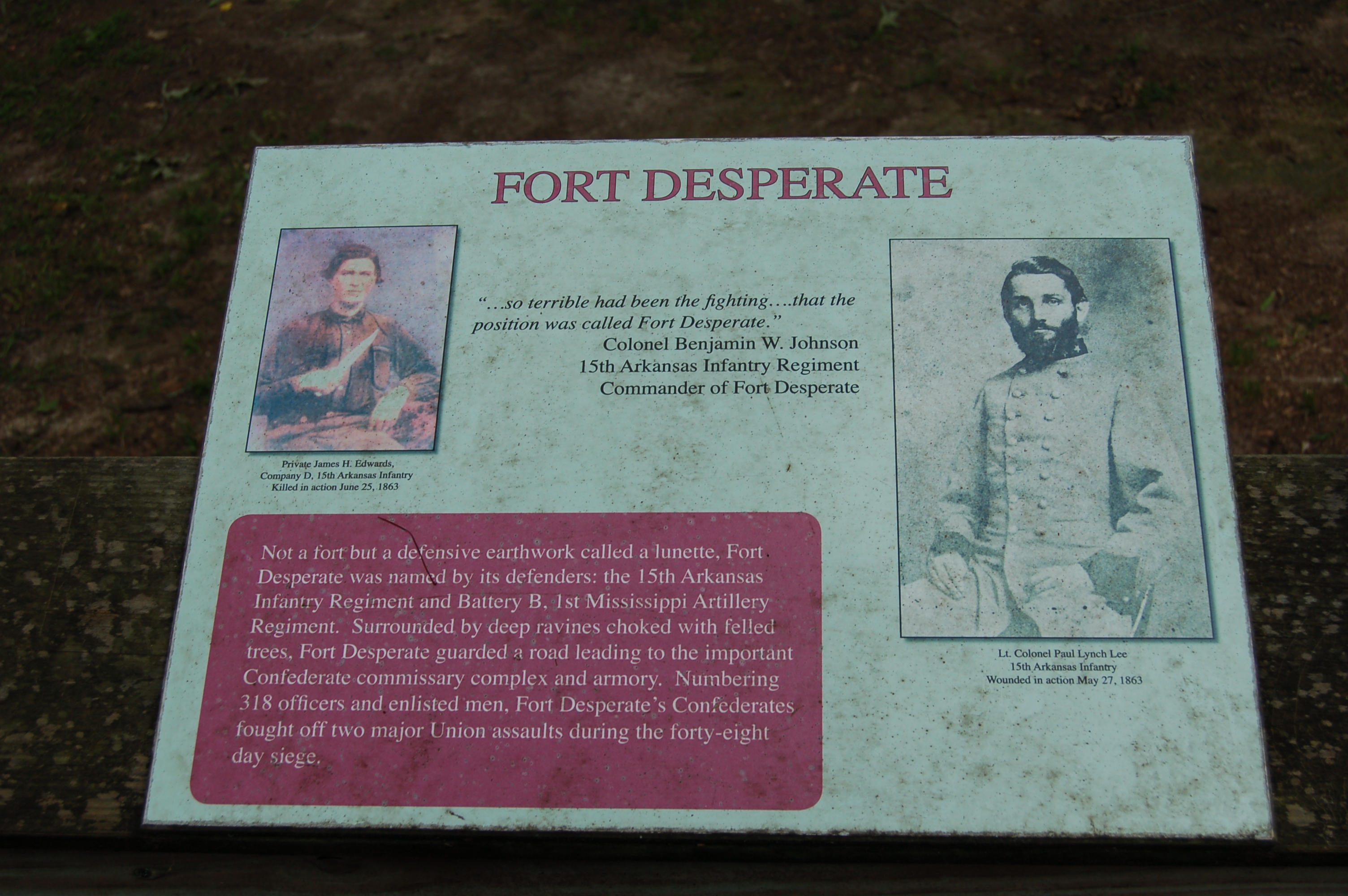 Fort Desperate Marker