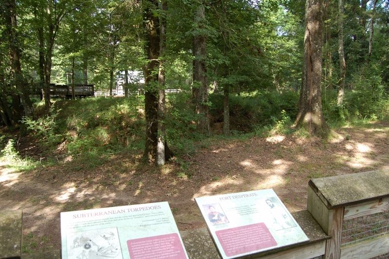 Fort Desperate Marker. Click for full size. Fort Desperate Marker image. Click for full size.