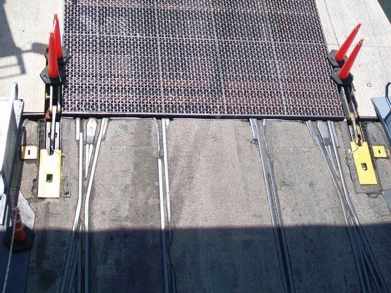 <i>S.S. Badger</i> Main Deck Railroad Tracks. Click for full size. <i>S.S. Badger</i> Main Deck Railroad Tracks image. Click for full size.