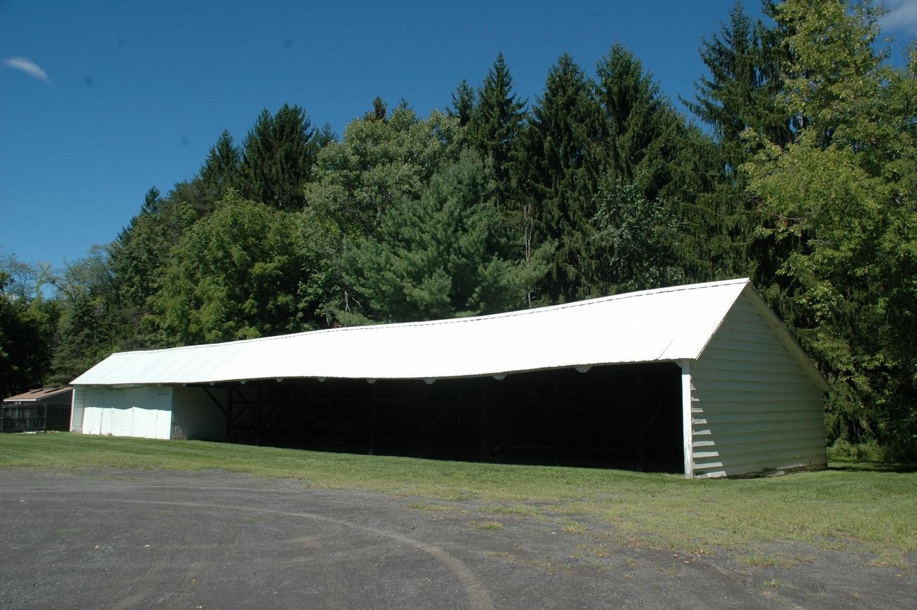The c1840 Horse Sheds Behind the Union Dutch Reformed Church. Click for full size. The c1840 Horse Sheds Behind the Union Dutch Reformed Church image. Click for full size.