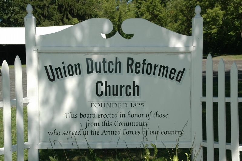 Union Dutch Reformed Church Armed Forces Memorial image. Click for full size.