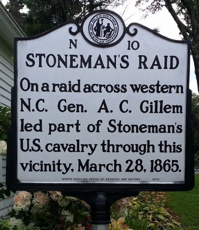 Stoneman's Raid Marker. Click for full size. Stoneman's Raid Marker image. Click for full size.
