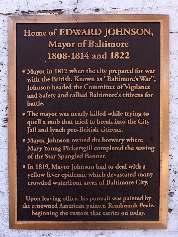 Home of Edward Johnson Marker image. Click for full size.