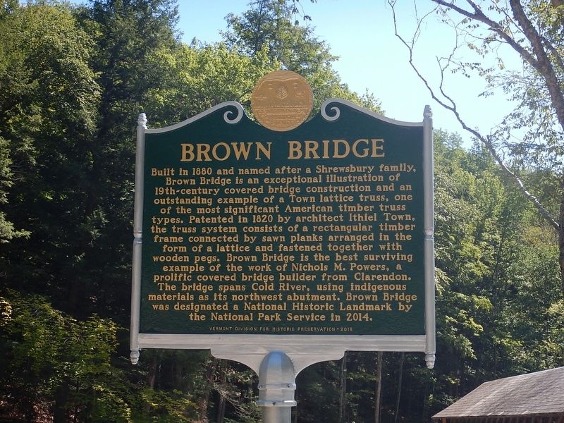 Brown Bridge Marker. Click for full size. Brown Bridge Marker image. Click for full size.