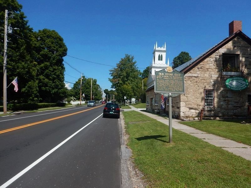 Wideview of Old Stone Shop Marker. Click for full size. Wideview of Old Stone Shop Marker image. Click for full size.