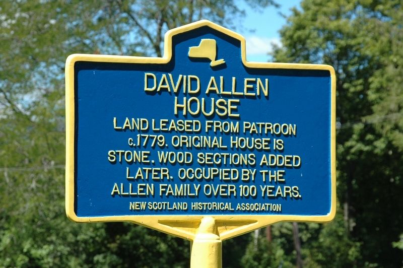 David Allen House Marker. Click for full size. David Allen House Marker image. Click for full size.