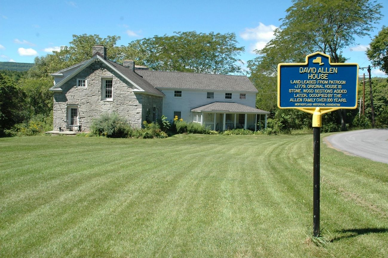 David Allen House & Marker. Click for full size. David Allen House & Marker image. Click for full size.
