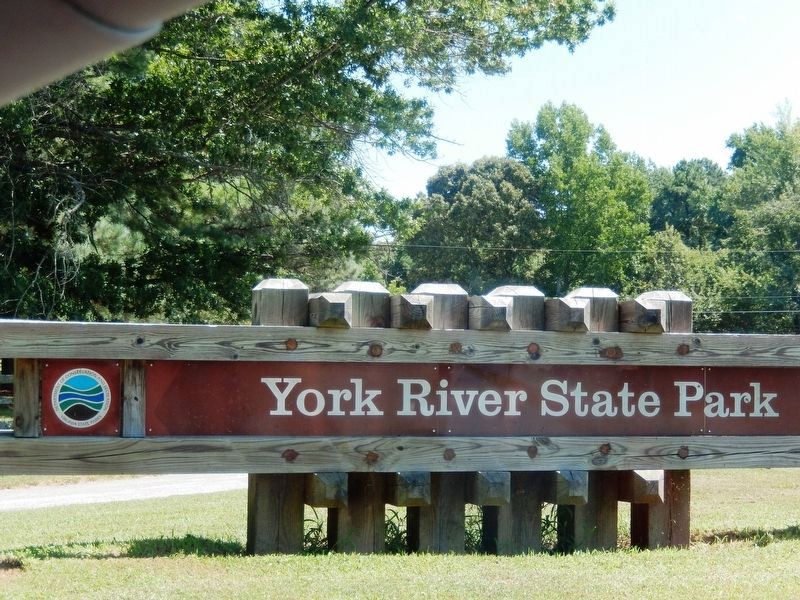 York River State Park-sign at the entrance image. Click for full size.