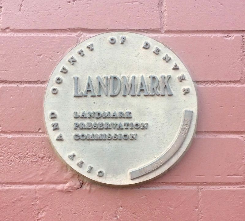 City & County of Denver Landmark designation. image. Click for full size.