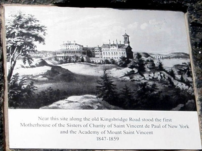 Mount Saint Vincent site Marker. Click for full size. Mount Saint Vincent site Marker image. Click for full size.