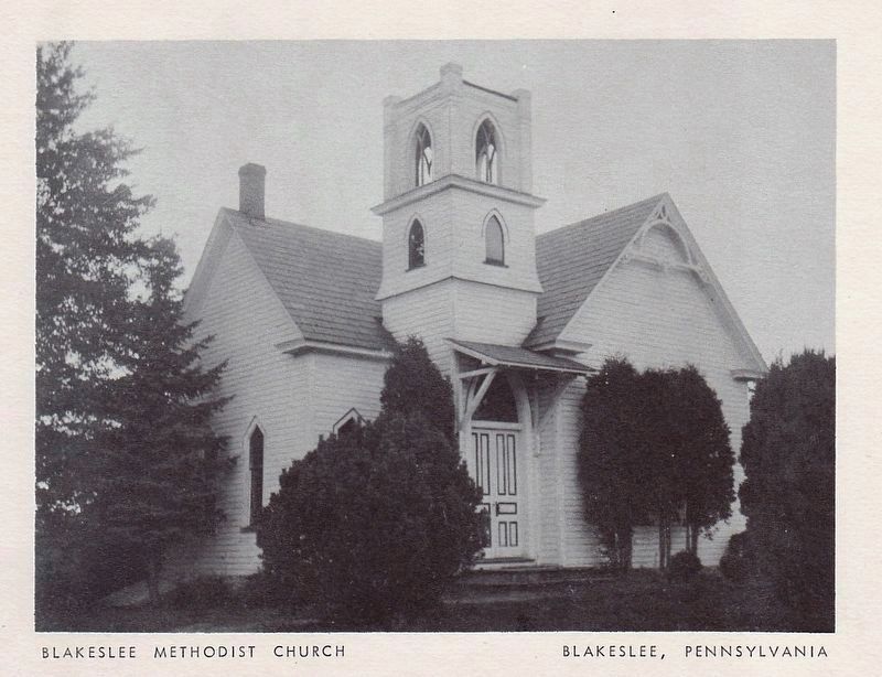 Blakeslee United Methodist Church. Click for full size. Blakeslee United Methodist Church image. Click for full size.