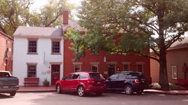 Dr. Maro Johnson's Office and Marker (White Building) image. Click for full size.