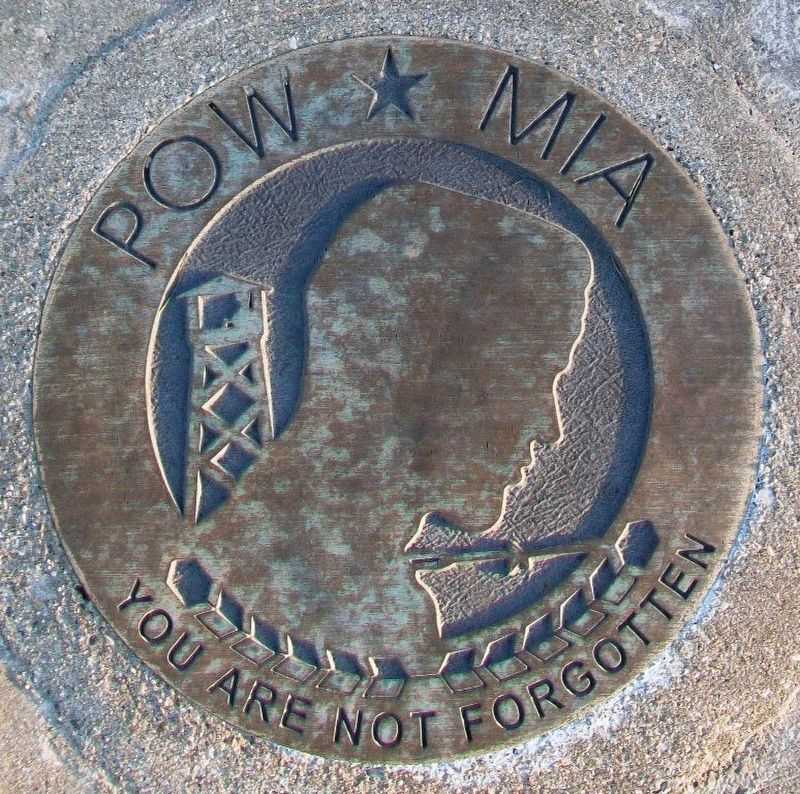 Mason County Veterans Memorial POW-MIA Medallion image. Click for full size.