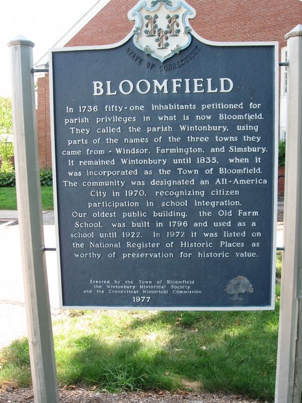 Bloomfield Marker image. Click for full size.