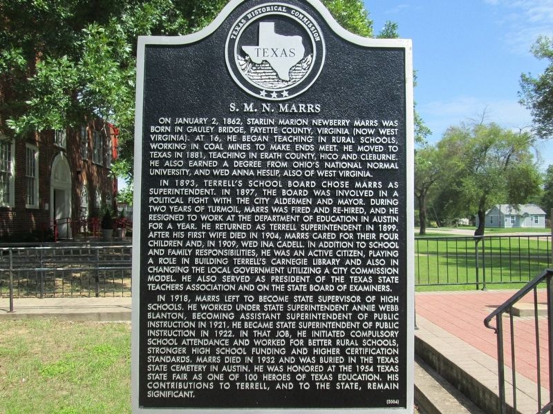 S. M. N. Marrs Marker. Click for full size. S. M. N. Marrs Marker image. Click for full size.
