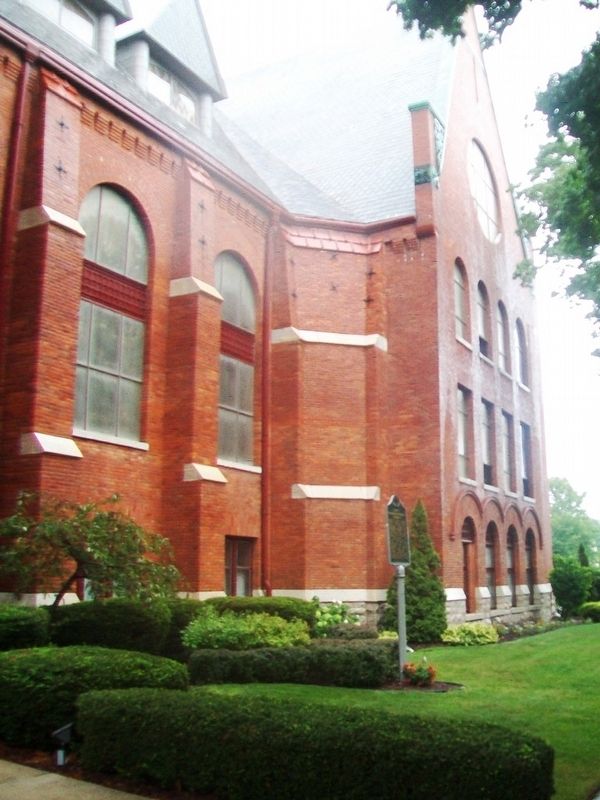 First Congregational Church and Marker image. Click for full size.