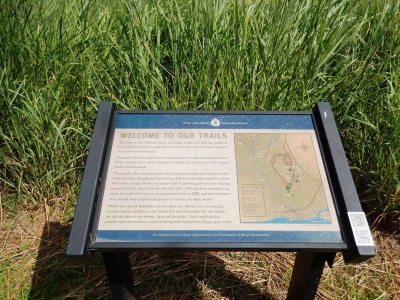 Welcome To Our Trails Marker. Click for full size. Welcome To Our Trails Marker image. Click for full size.