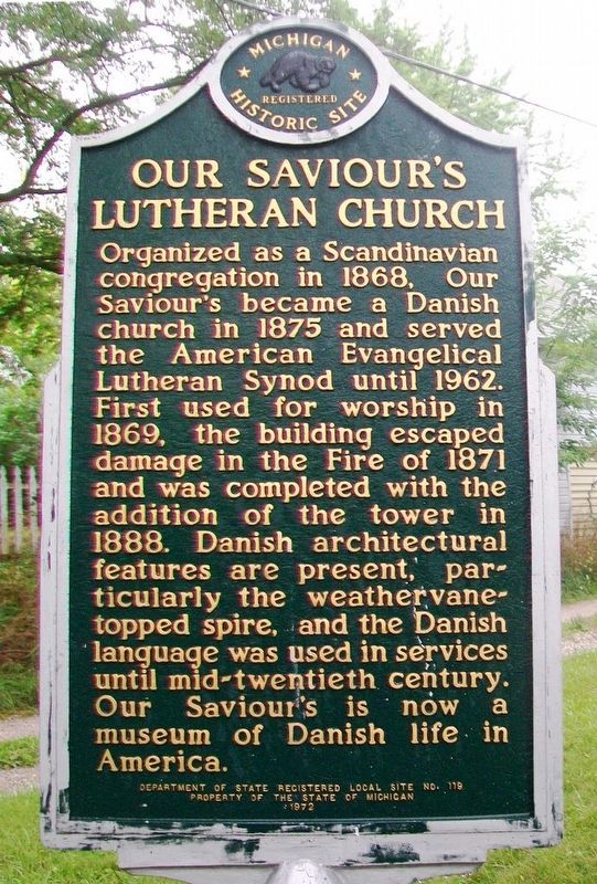 Our Saviour's Lutheran Church Marker image. Click for full size.
