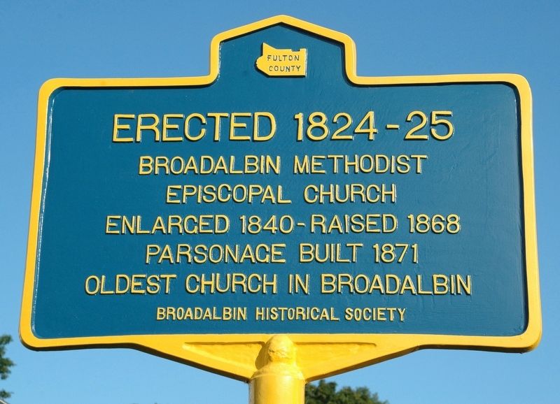 Broadalbin Methodist Episcopal Church Marker image. Click for full size.