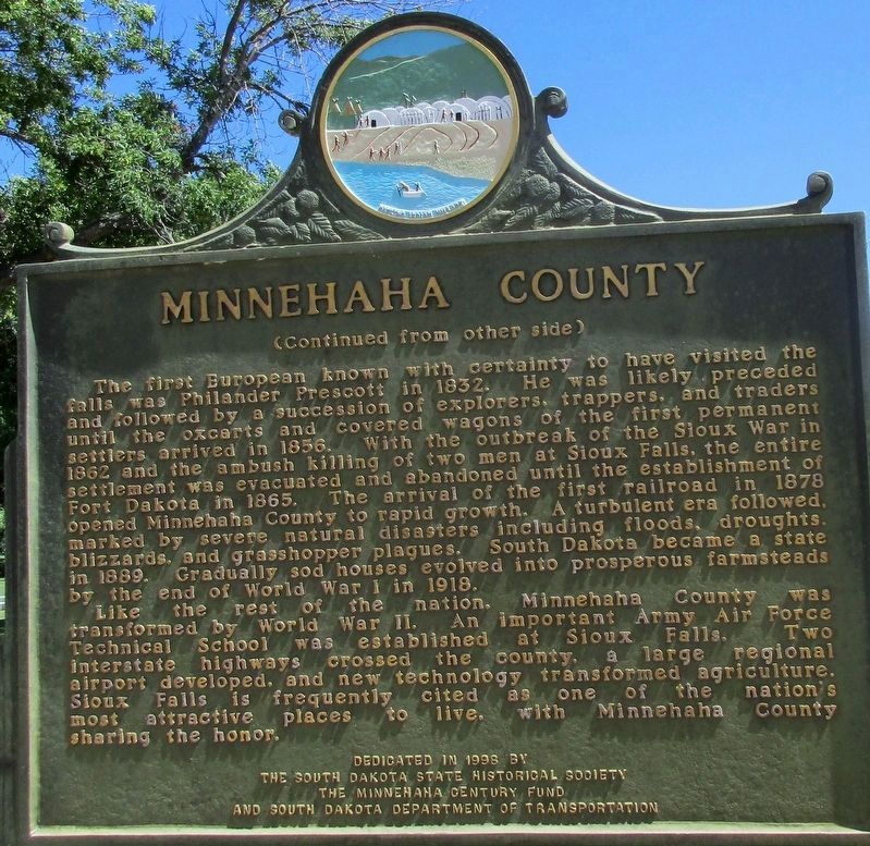 Minnehaha County Marker image. Click for full size.