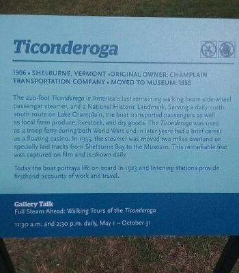 Ticonderoga Marker. Click for full size. Ticonderoga Marker image. Click for full size.