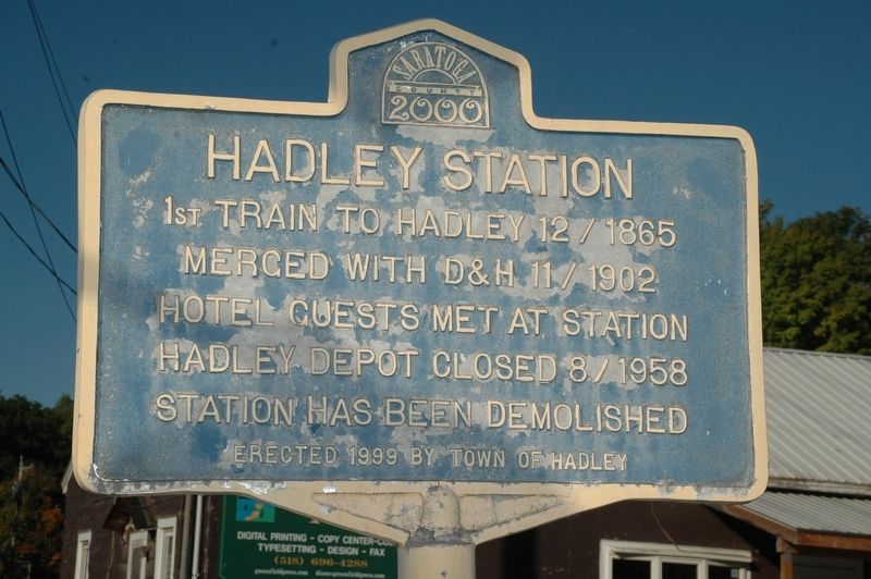 Hadley Station Marker image. Click for full size.