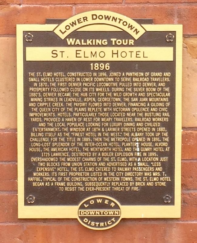 St. Elmo Hotel Marker image. Click for full size.