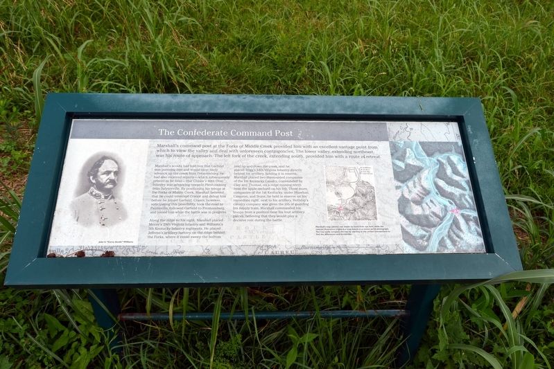 The Confederate Command Post Marker. Click for full size. The Confederate Command Post Marker image. Click for full size.