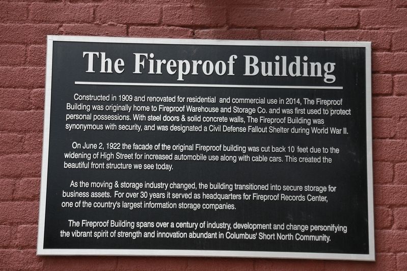 The Fireproof Building Marker image. Click for full size.