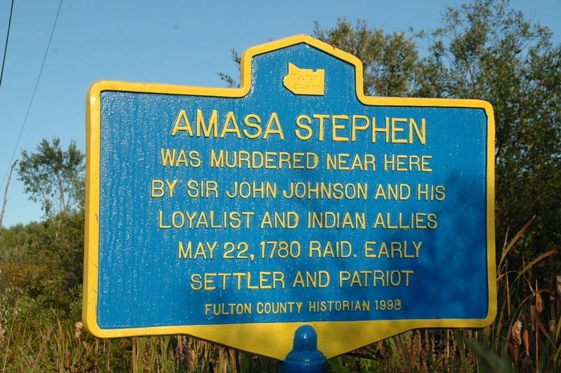 Amasa Stephen Marker image. Click for full size.