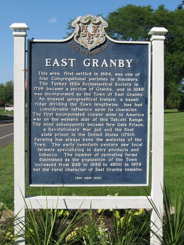 East Granby Marker image. Click for full size.