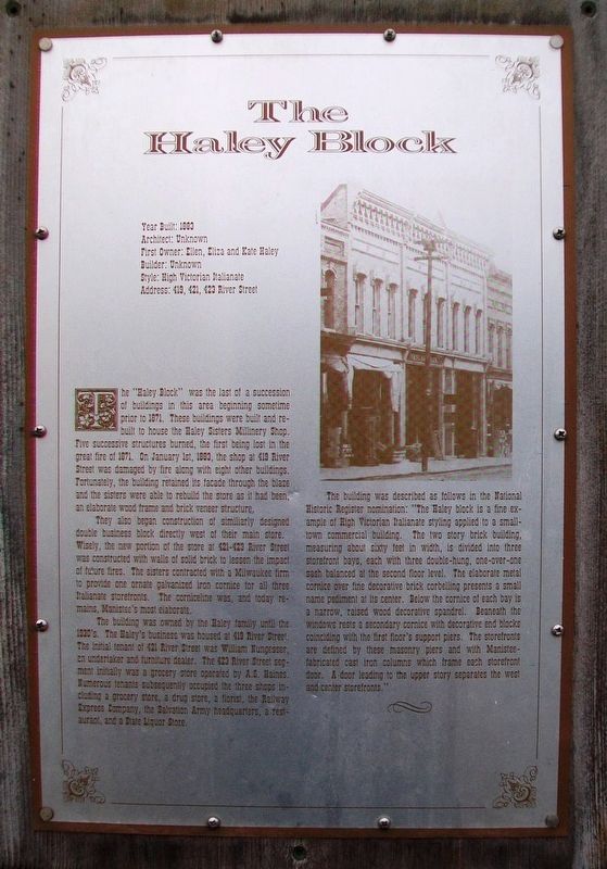 The Haley Block Marker image. Click for full size.