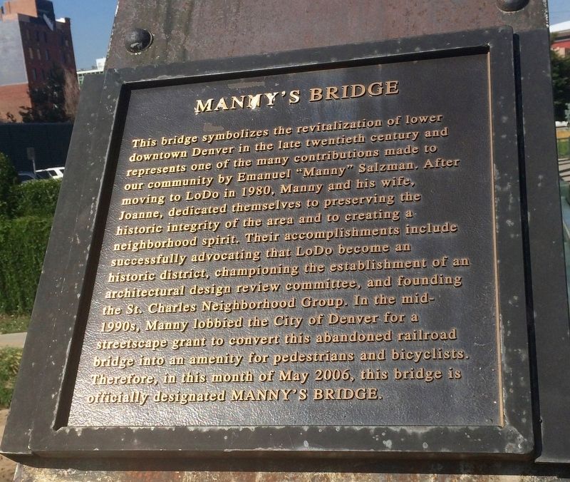 Manny's Bridge Marker image. Click for full size.