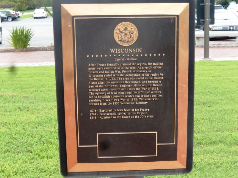 Wisconsin Marker. Click for full size. Wisconsin Marker image. Click for full size.