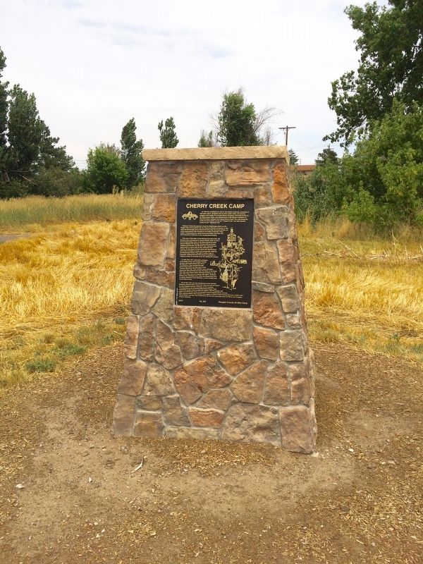 Cherry Creek Camp Marker. Click for full size. Cherry Creek Camp Marker image. Click for full size.