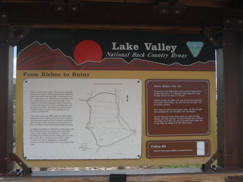 Lake Valley Marker image. Click for full size.