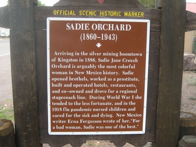 Sadie Orchard Marker image. Click for full size.
