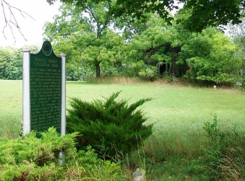 Harriet Quimby / Childhood Home Marker image. Click for full size.