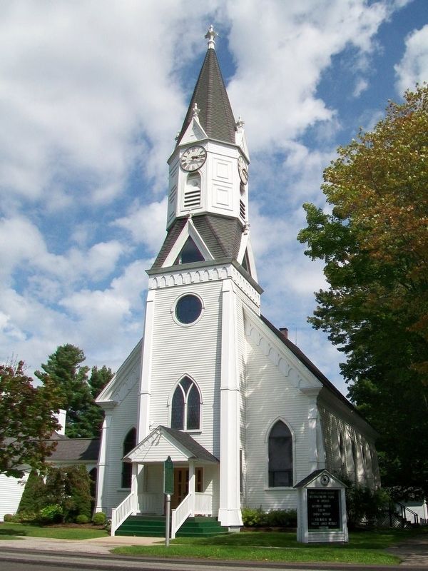 Trinity Lutheran Church and Marker image. Click for full size.
